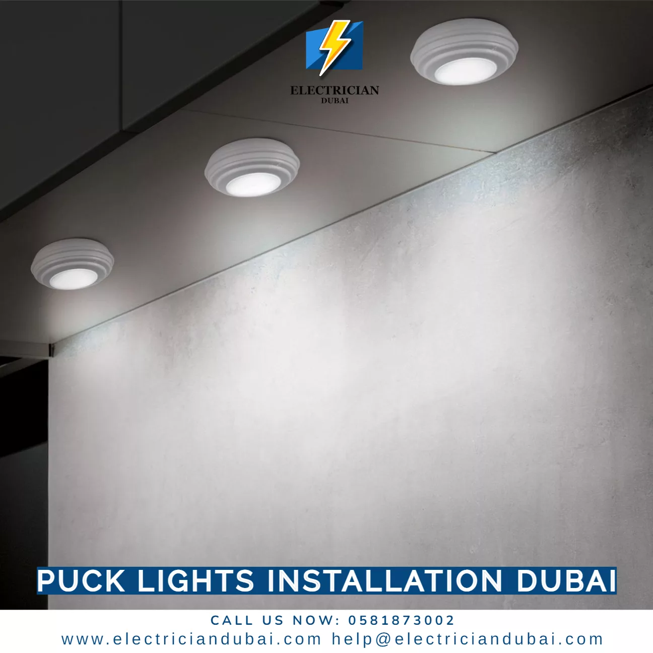 Puck Lights Installation Dubai