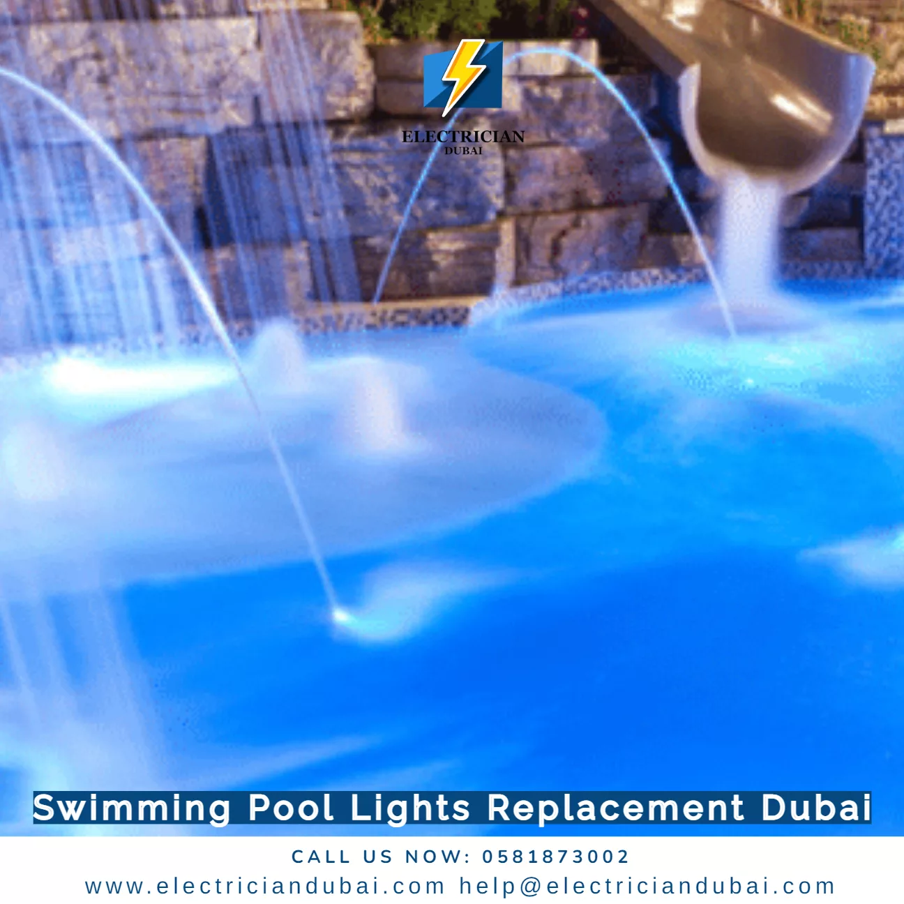 Swimming Pool Lights Replacement Dubai