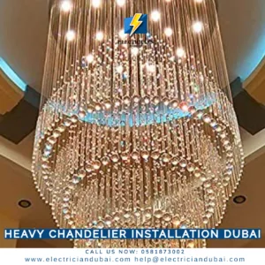 Heavy Chandelier Installation Dubai