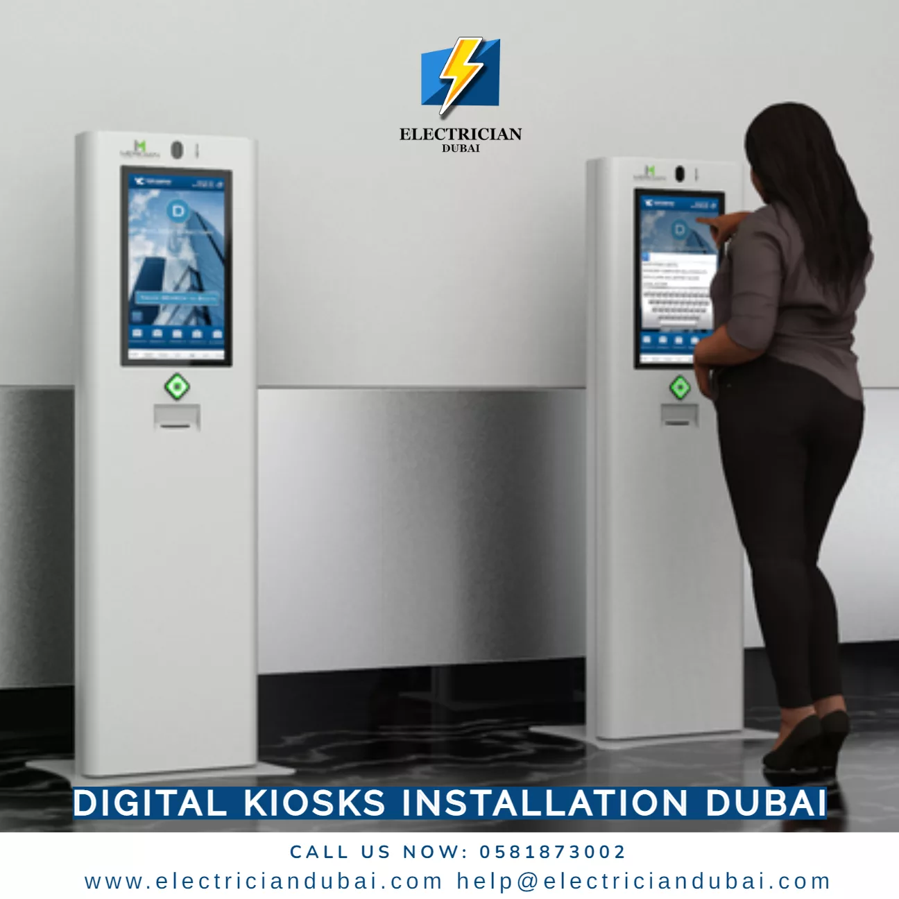 Digital kiosks installation Dubai