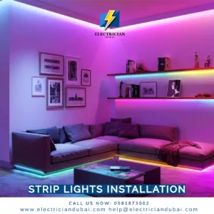 Strip lights installation 