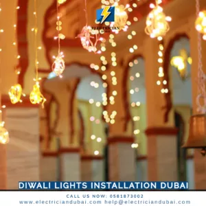 Diwali lights installation Dubai